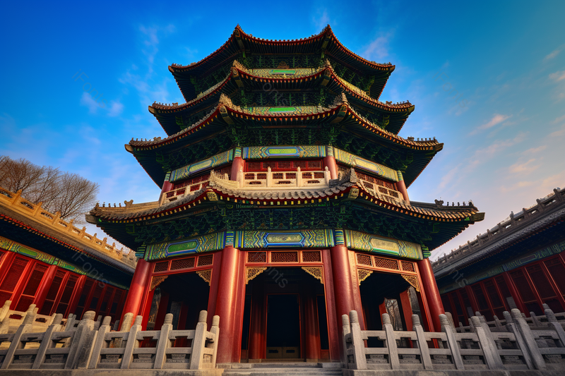大气旅游风景区出游清晰的摄影图高清的图片蓝天古楼雕花传统古建筑,高清,摄影图,摄影图片,图片大全,摄影图免费下载